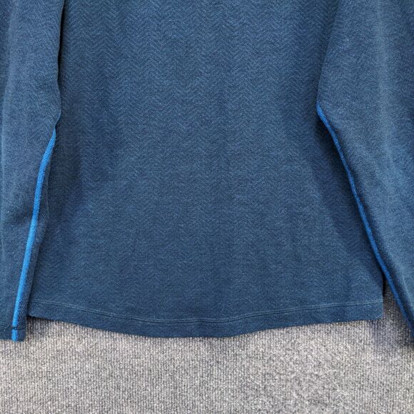 Timberland Outdoor Performance Sweater Men's Blue Small Polyester Wool Blend - Picture 6 of 12